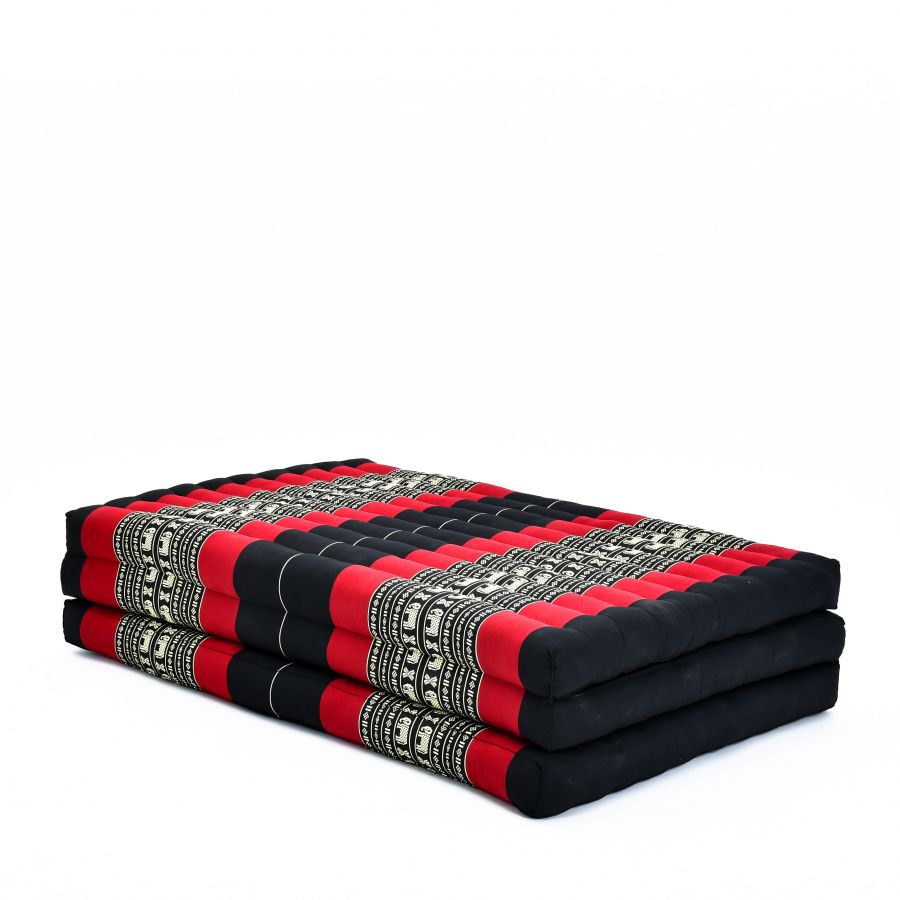 Leewadee Thai Trifold Mattress Large 79 x 39 inches - Kapok Foldable Floor Mat, Futon Alternative for Thai Massage Yoga & Meditation