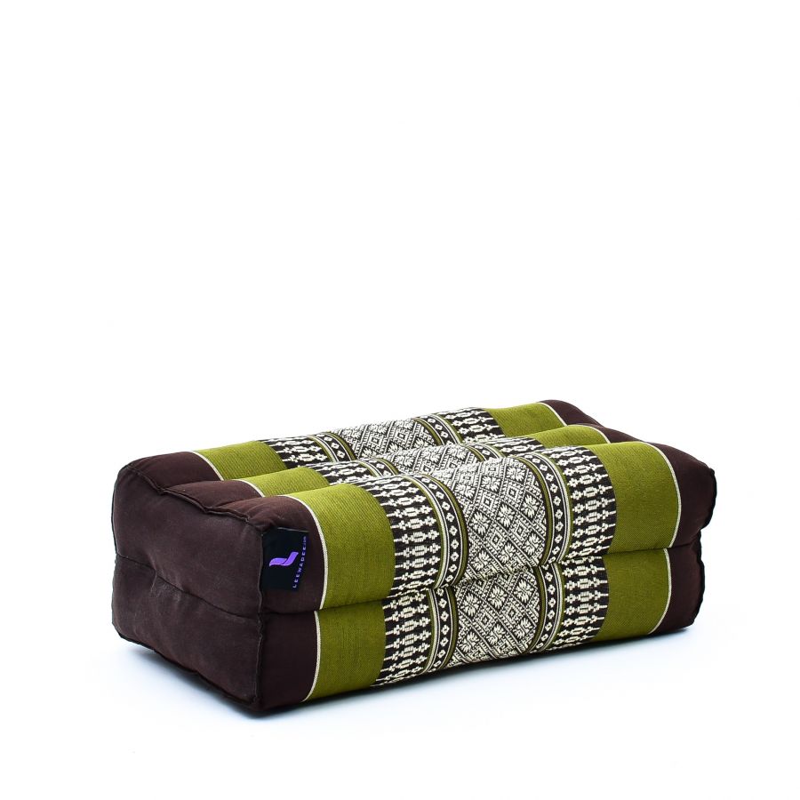Leewadee Yoga Block Cushion 14 x 7 x 4.5 inches - Kapok Support Cushion for Yoga, Meditation & Relaxation