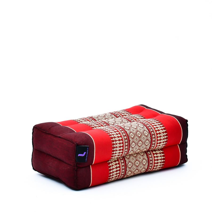 Leewadee Yoga Block Cushion 14 x 7 x 4.5 inches - Kapok Support Cushion for Yoga, Meditation & Relaxation