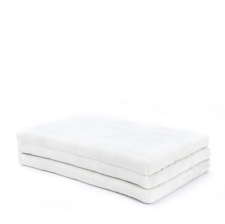 Leewadee Thai Trifold Mattress Large 79 x 39 inches - Kapok Foldable Floor Mat, Futon Alternative for Thai Massage Yoga & Meditation