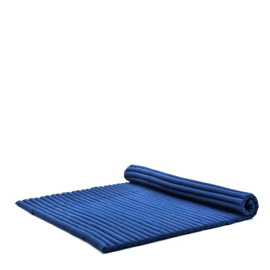 Leewadee Extra Wide Rollable Thai Mat 75 x 57 inches - Kapok Floor Mat for 2 People & Thai Massage Futon Alternative