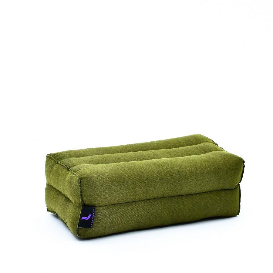 Leewadee Yoga Block Cushion 14 x 7 x 4.5 inches - Kapok Support Cushion for Yoga, Meditation & Relaxation