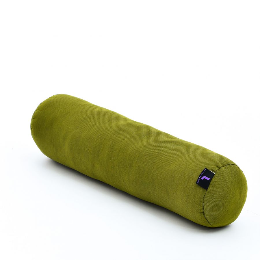 Leewadee Yoga Bolster 20 x 6 x 6 inches - Compact Kapok Roll for Yoga, Meditation & Massage