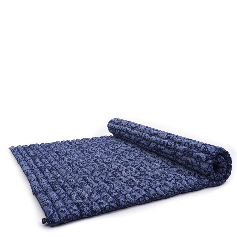 Leewadee Extra Wide Rollable Thai Mat 75 x 57 inches - Kapok Floor Mat for 2 People & Thai Massage Futon Alternative