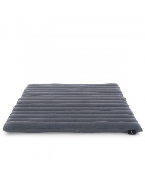 Leewadee Zabuton Seating Cushion – Square Floor Seat for Meditation Exercises, Light Yoga Mat Filled with Kapok, 70 x 70 cm, Anthracite