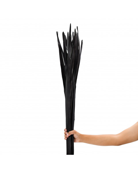 Leewadee racimo para florero de suelo – 20 hojas sueltas de palmera secada, ramo decorativo para adornar vestíbulos o recepciones, 120 cm, Marrón Oscuro
