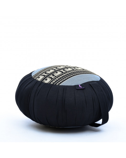 Leewadee Zafu Yoga Pillow – Round Meditation Cushion for Yoga Exercises, Light Floor Pillow Filled with Eco-Friendly Kapok, 14 x 8 inches, blue