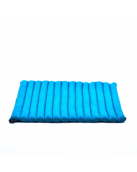 Leewadee Zabuton Seating Cushion – Square Floor Seat for Meditation Exercises, Light Yoga Mat Filled with Eco-Friendly Kapok, 28 x 28 inches, light blue