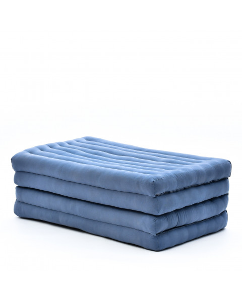 Leewadee futón plegable Standard – Colchoneta para doblar de kapok hecha a mano, colchón de invitados para el suelo, 200 x 70 cm, Antracita
