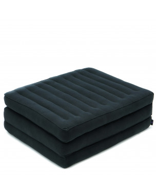 Leewadee Trifold Mattress S – Comfortable Thai Massage Pad, Foldable Relaxation Floor Mattress Filled with Eco-Friendly Kapok, Perfect to Use as a Sleeping Mat 79 x 20 inches, black