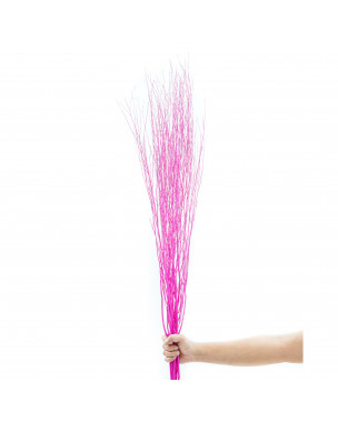 Leewadee Natural Grass Stems – Loose and Colored Decorative Branches for Vases, Carefully Dried Rattan Twigs for Home Decoration, 47 inches, pink