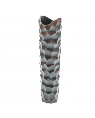 Leewadee Large Floor Vase – Handmade Flower Holder Made of Wood, Sophisticated Vessel for Decorative Branches and Dried Flowers, 28 inches, brown
