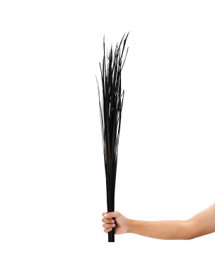 Leewadee Natural Grass Stems – 2 Bunches Of Colored Branches for Vases, Carefully Dried Twigs for Home and Bar Decoration, 45 inches, Black Brown