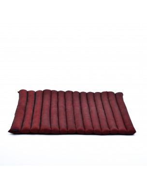 Leewadee Zabuton Seating Cushion – Square Floor Seat for Meditation Exercises, Light Yoga Mat Filled with Eco-Friendly Kapok, 28 x 28 inches, red