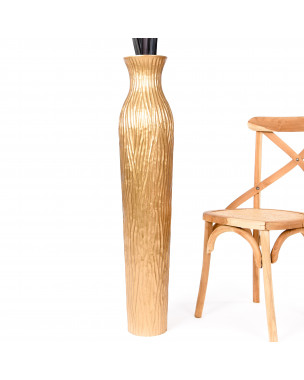 Leewadee Grande Vaso Da Terra: Alto Vaso Stile Boho In Legno Di Mango Per  Rami Di