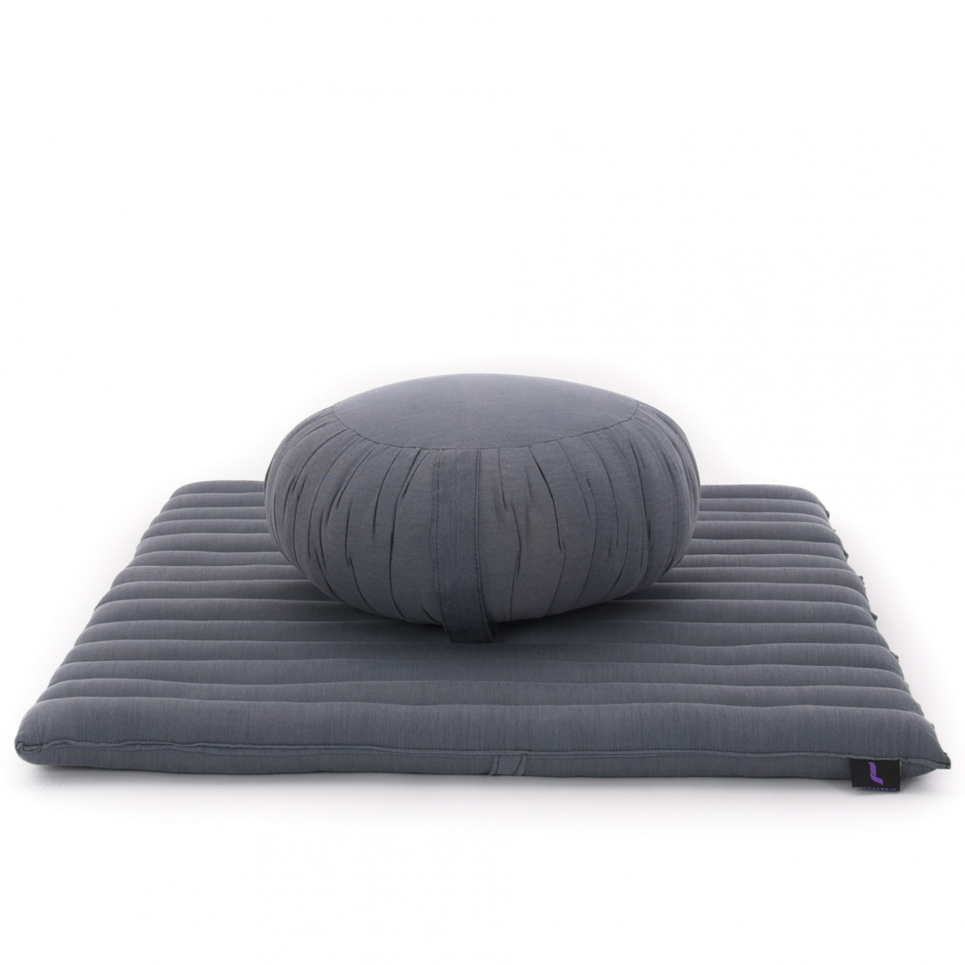 Coussin de méditation zafu en coton Ecru