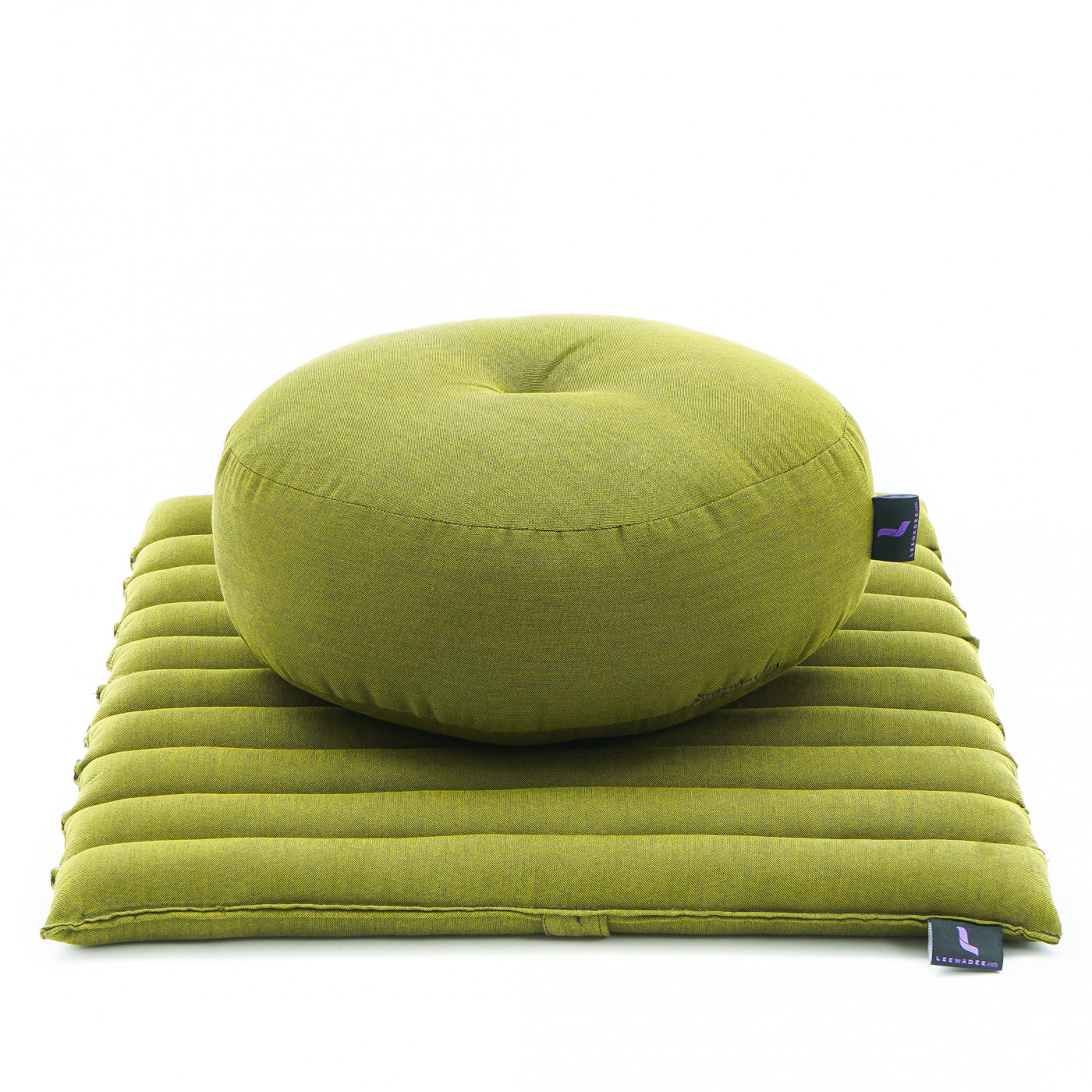 Leewadee Meditation Cushion Set – 1 Small Zafu Yoga Pillow and 1 Small  Roll-Up Zabuton Mat