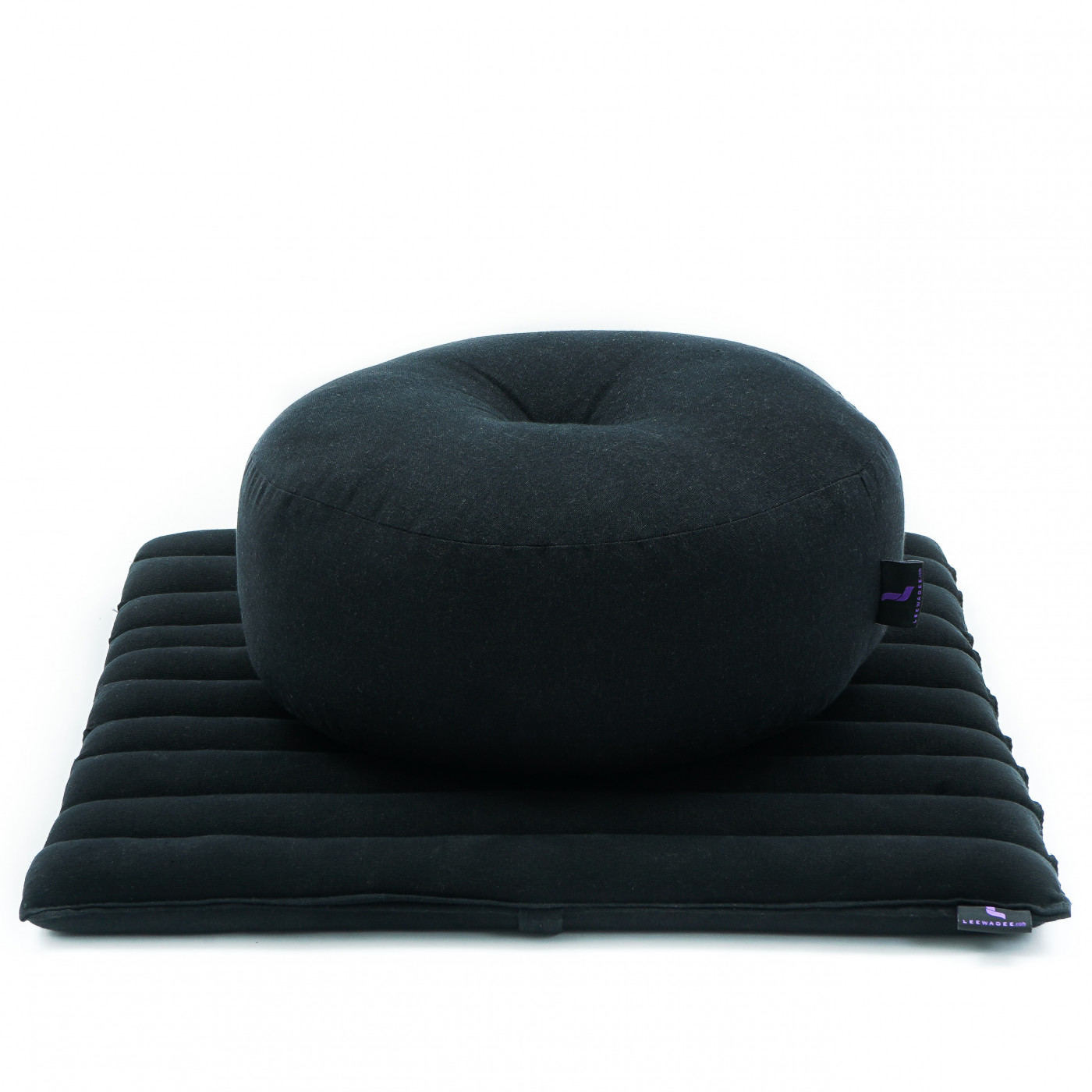 Leewadee Meditation Cushion Set – 1 Small Zafu Yoga Pillow and 1 Small  Roll-Up Zabuton Mat