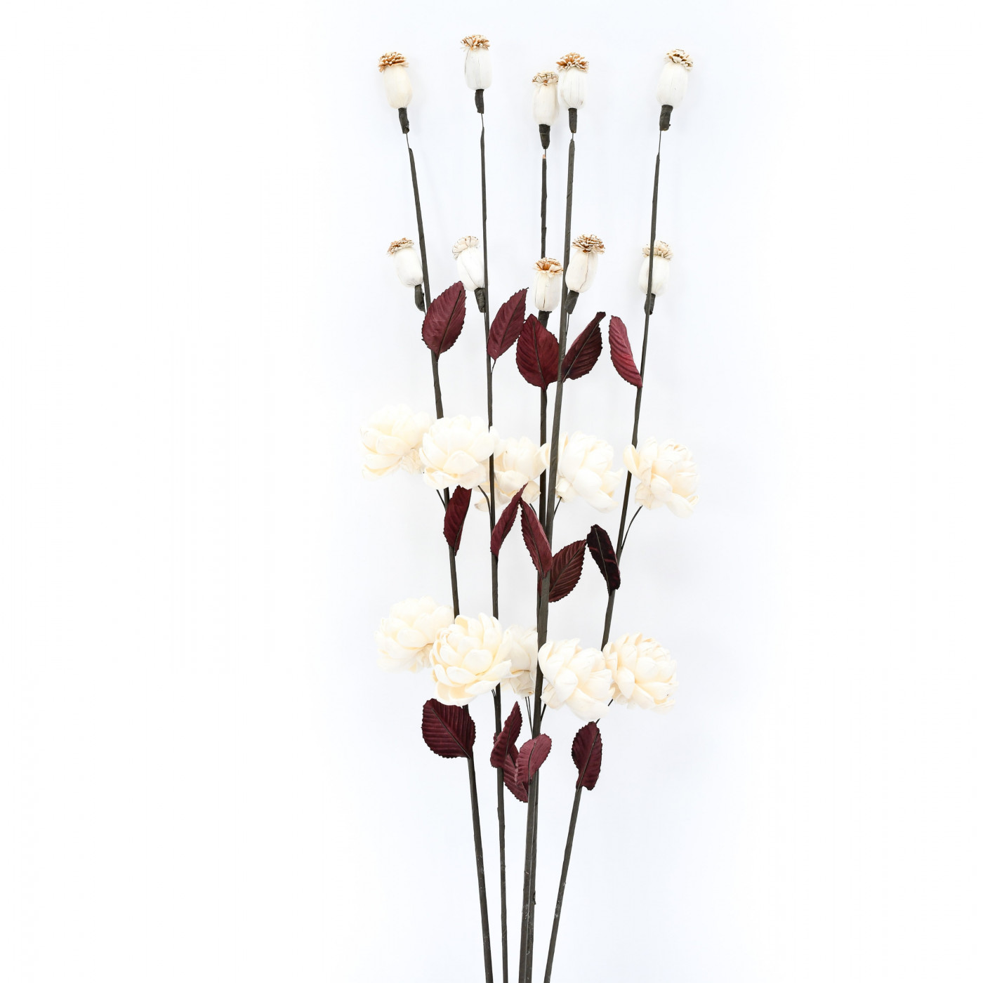 Leewadee Decorative Flowers – Colored Flower Stems for Vases, Loose and  Dried Branches with Flowers for Decoration