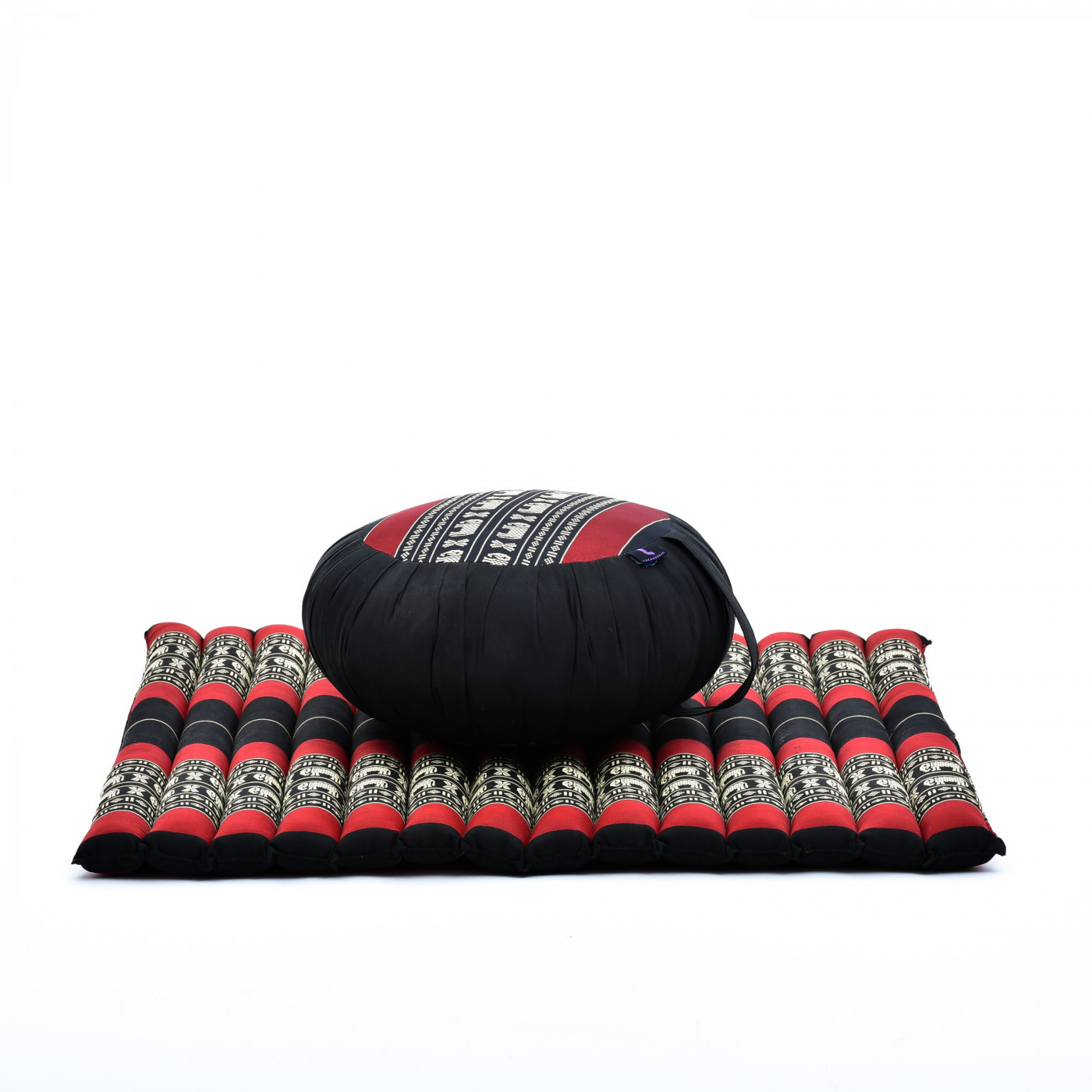 Leewadee Meditation Cushion Set – 1 Small Zafu Yoga Pillow and 1 Small  Roll-Up Zabuton Mat