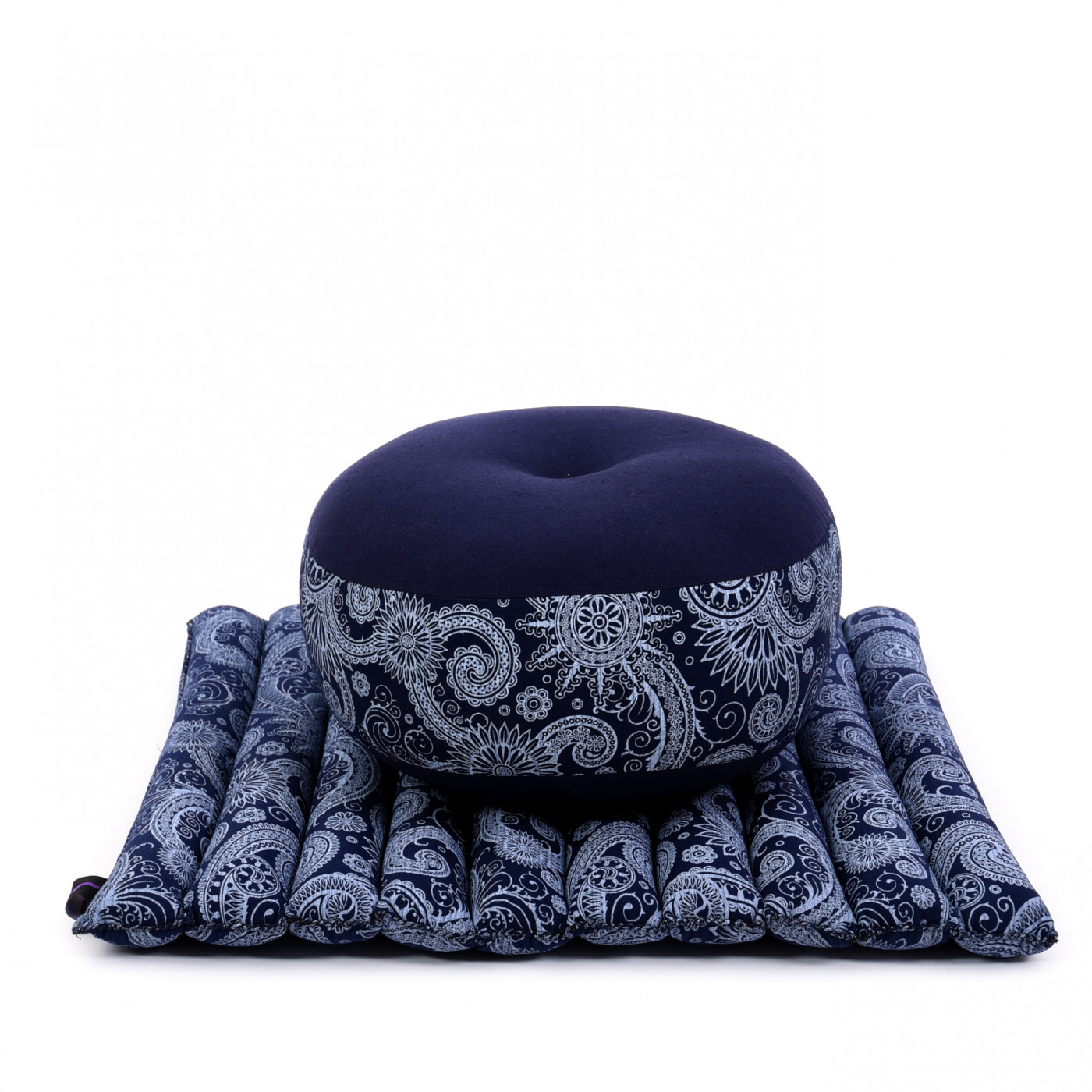 Leewadee Meditation Cushion Set – 1 Small Zafu Yoga Pillow and 1 Small  Roll-Up Zabuton Mat