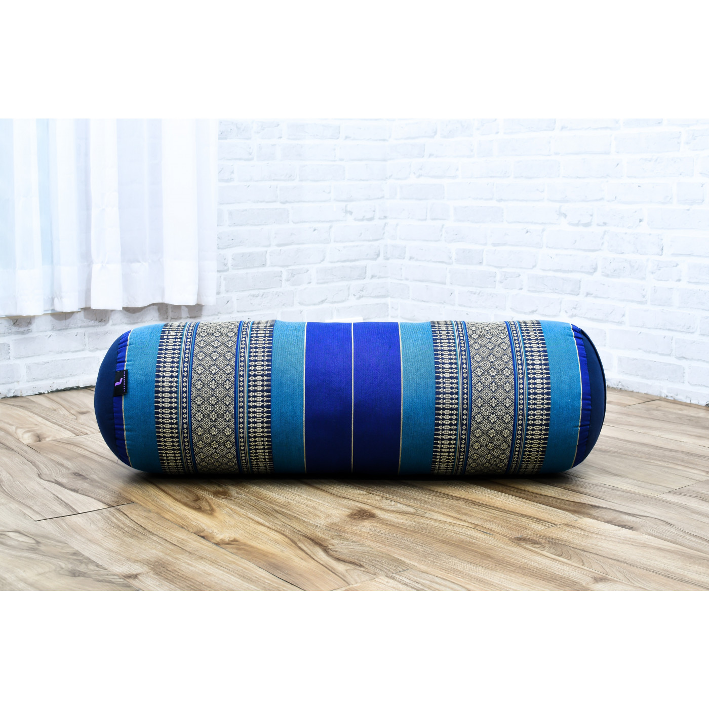 Leewadee Large Yoga Bolster – Shape-Retaining Tube Cushion for Meditation,  Bolster for Stretching, Made of Kapok