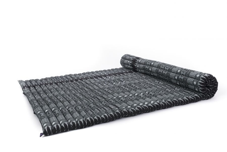 Leewadee Extra Brede Thaise Rolmat 190 X 145 cm - Kapok Vloermat 2 Personen & Massage Futon Alternatief