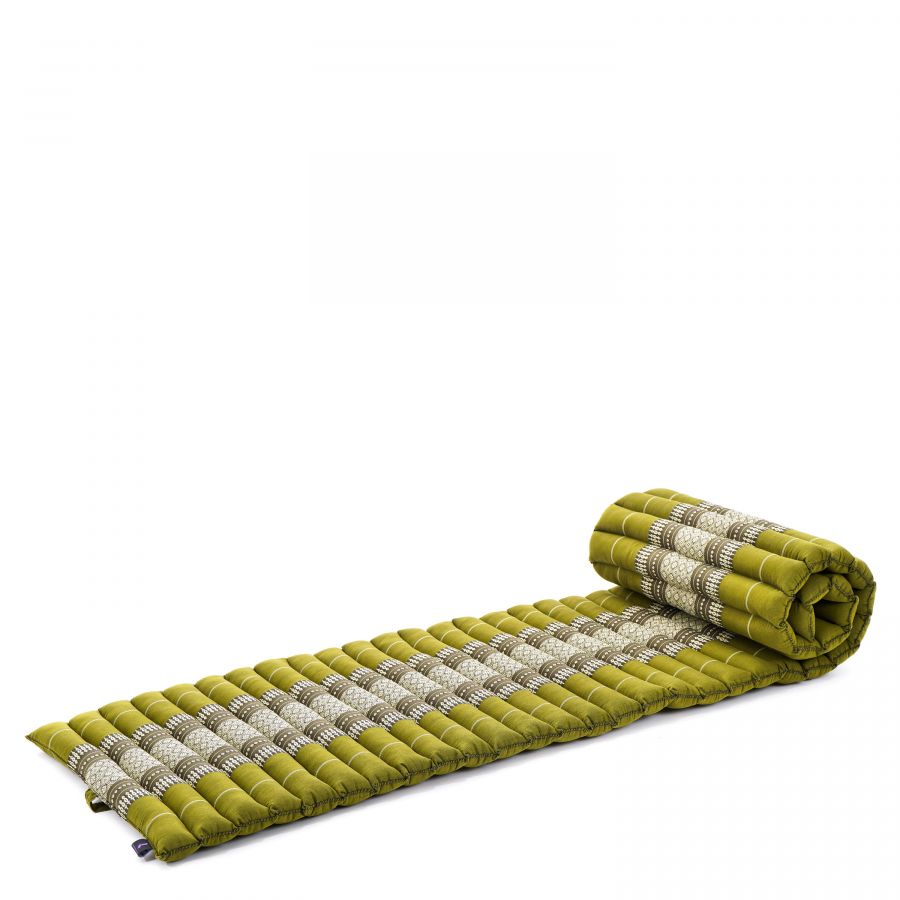 Leewadee Smalle Thaise Rolmat 190 X 50 cm - Kapok Vloermat Slapen & Meditatie Futon Alternatief