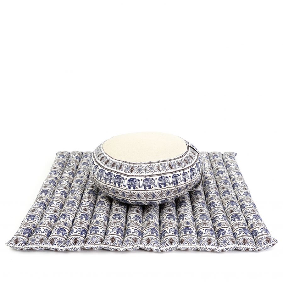 Leewadee Zafu & Zabuton Meditatieset 70 X 70 cm - Kapok Meditatiekussen Yoga Zen Zazen