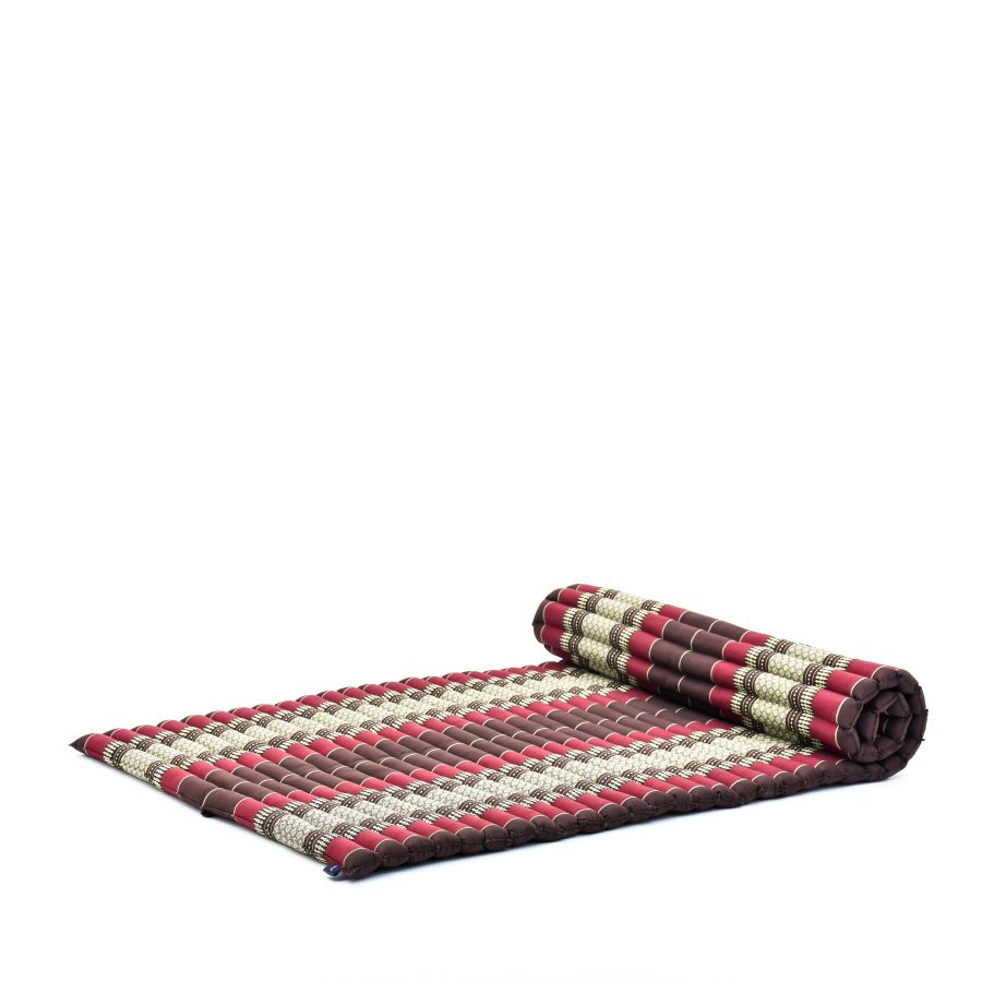 Leewadee Brede Thaise Rolmat 190 x 100 cm - Kapok Vloermat Massage & Slapen Futon Alternatief