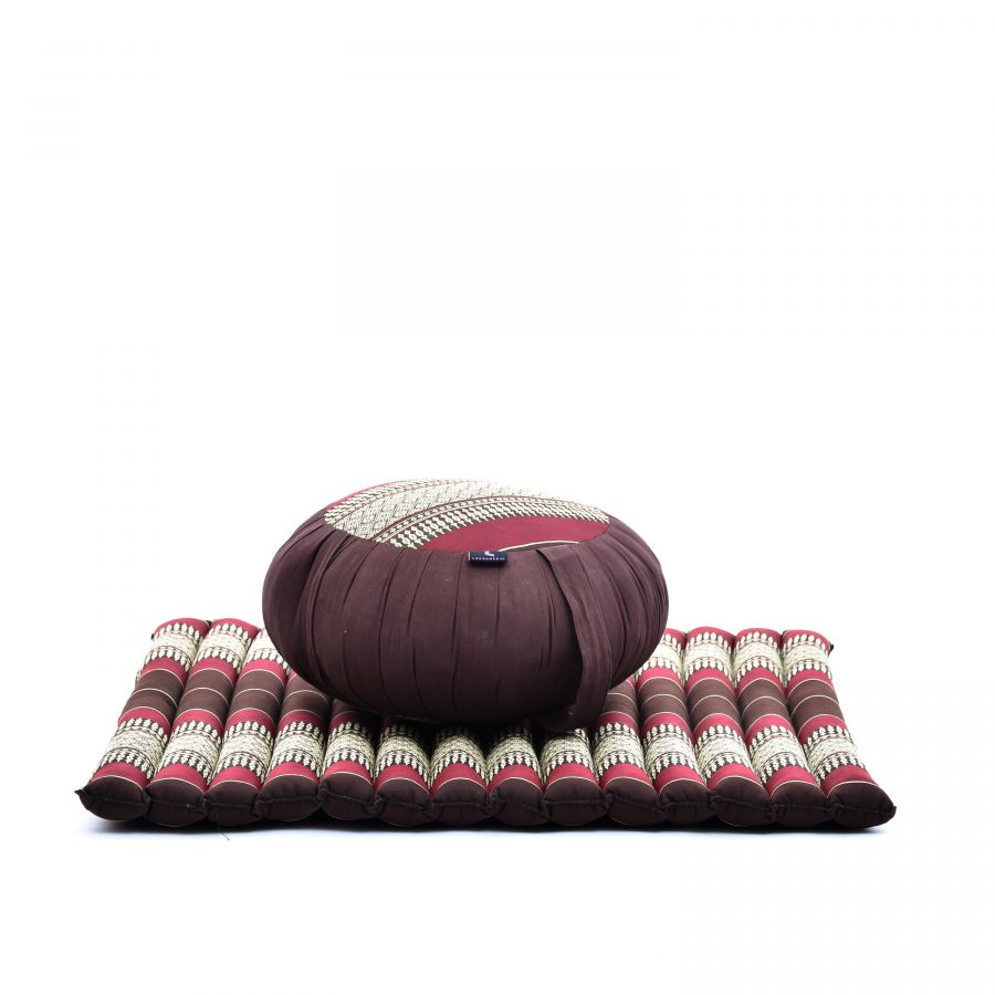 Leewadee Zestaw Medytacyjny Zafu & Zabuton 70 X 70 cm - Kapok Poduszka Joga Zen Zazen