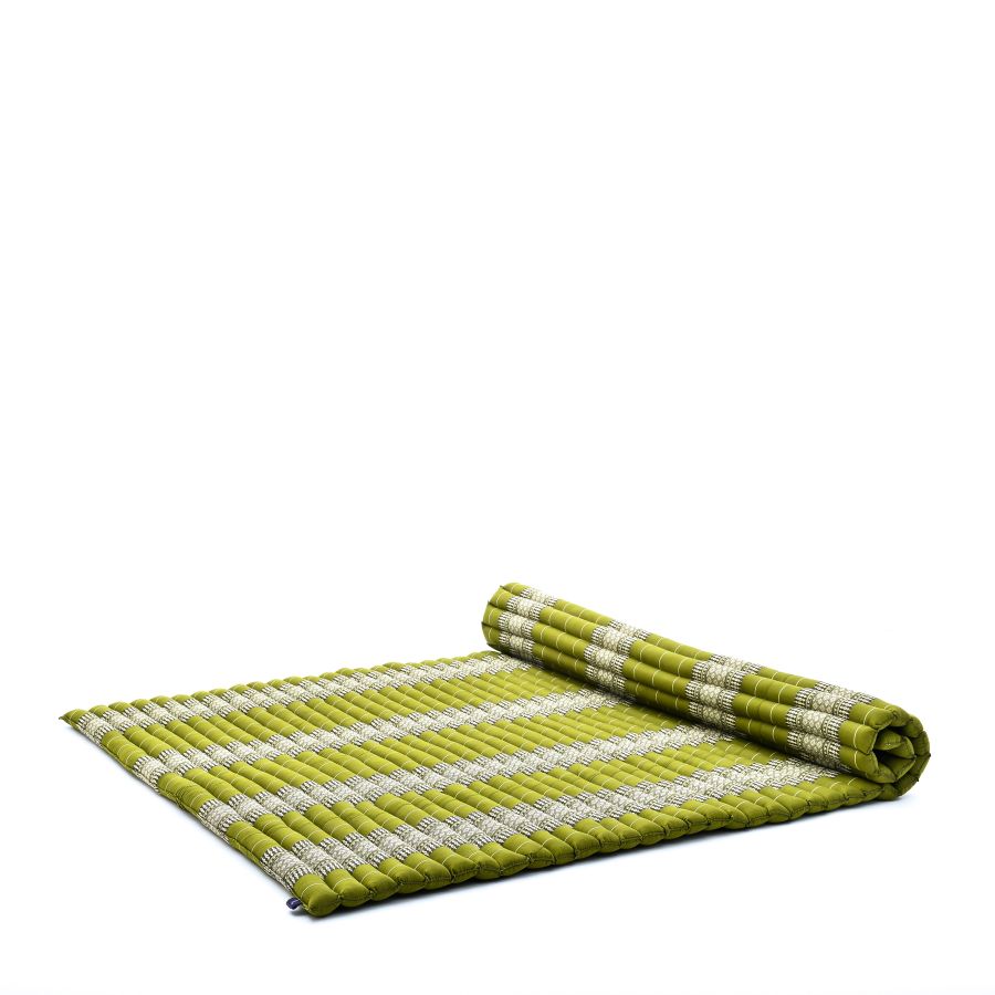 Leewadee Extra Szeroka Rolowana Tajska Mata 190 x 145 cm - Kapok 2 Osoby Masaż Alternatywa Futon