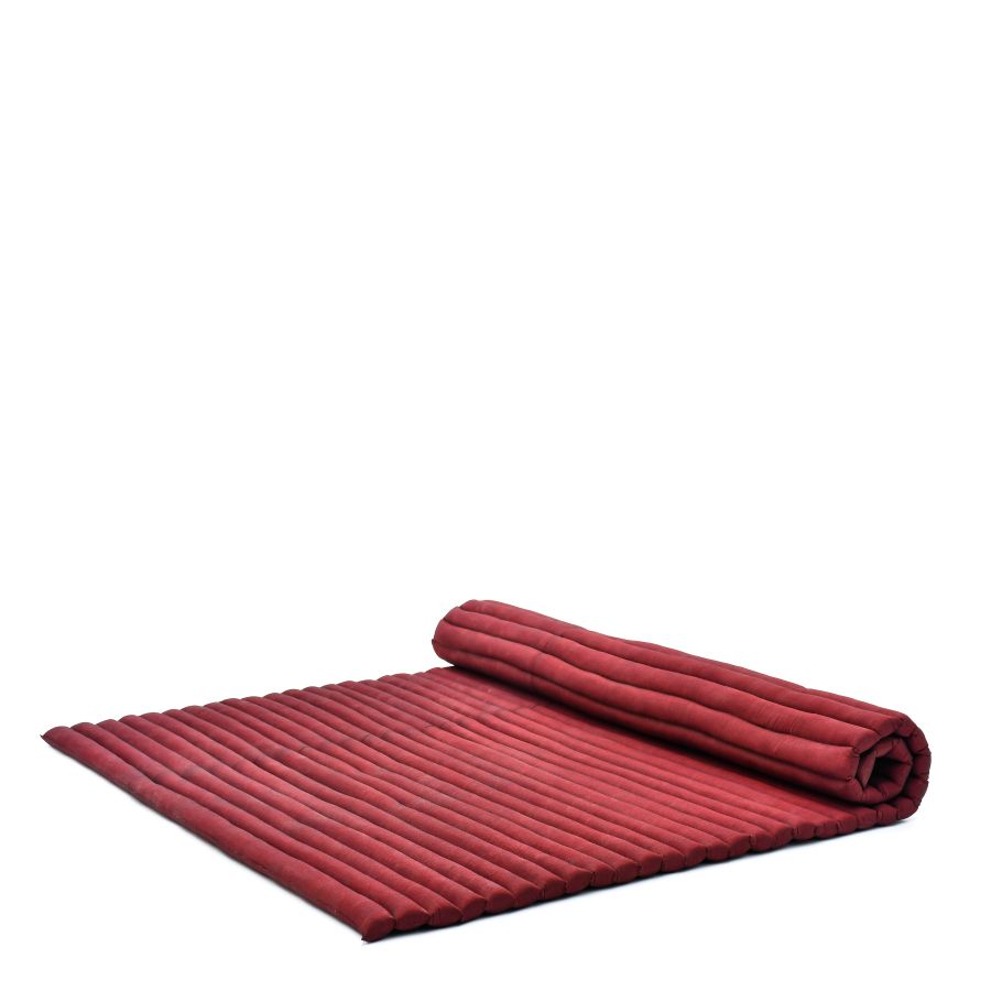 Leewadee Extra Szeroka Rolowana Tajska Mata 190 x 145 cm - Kapok 2 Osoby Masaż Alternatywa Futon