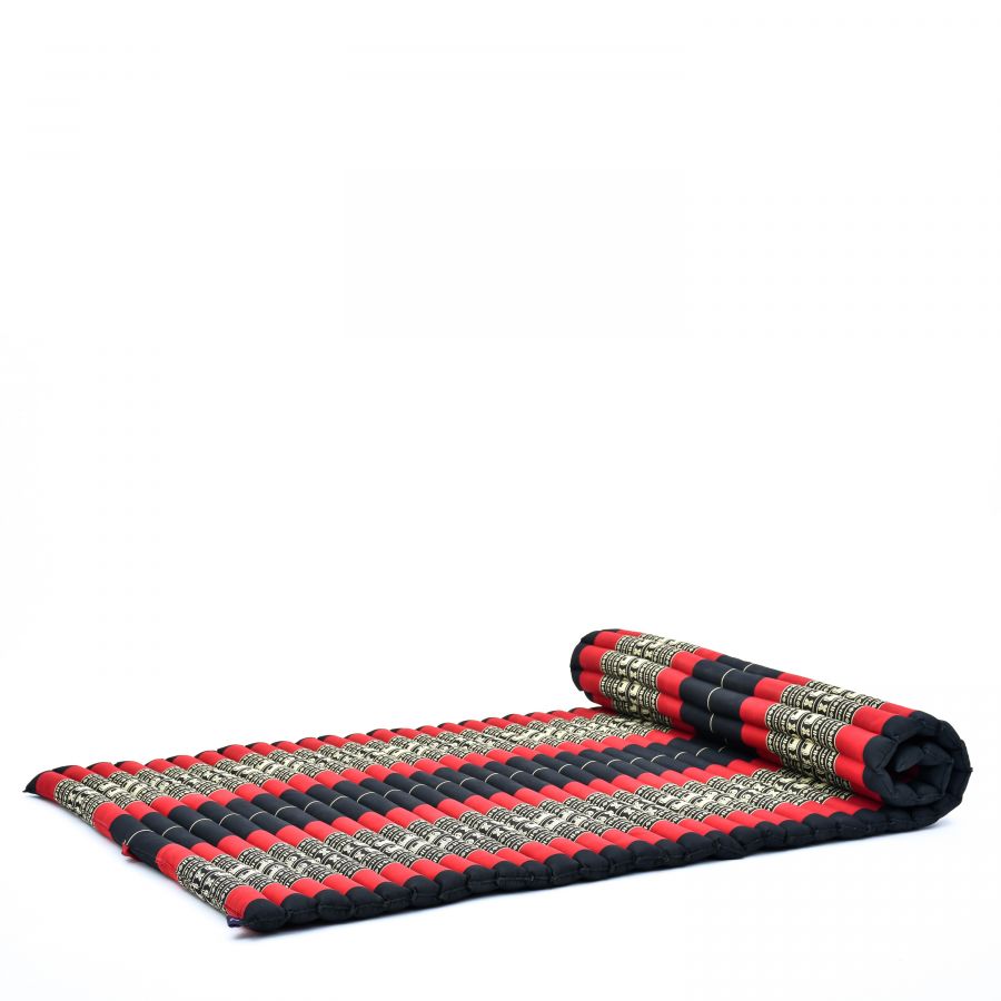 Leewadee Wide Rollable Thai Mat 190 X 100 cm - Kapok Floor Mat for Sleeping, Massage & Meditation Futon Alternative