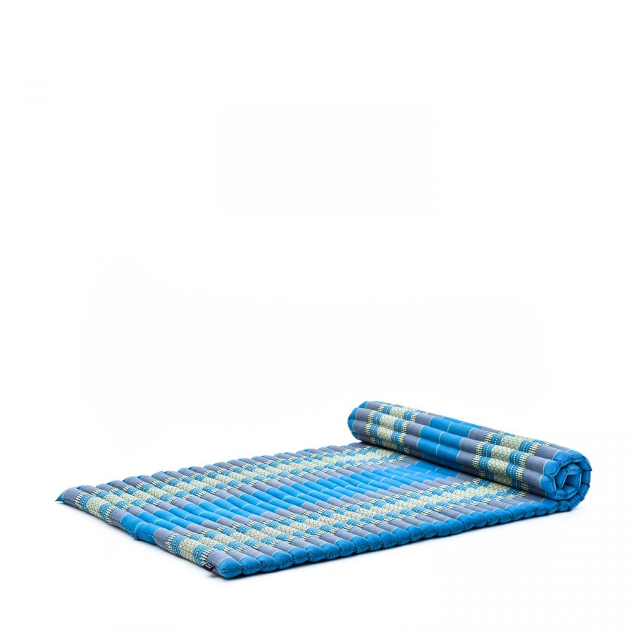 Leewadee Wide Rollable Thai Mat 190 X 100 cm - Kapok Floor Mat for Sleeping, Massage & Meditation Futon Alternative