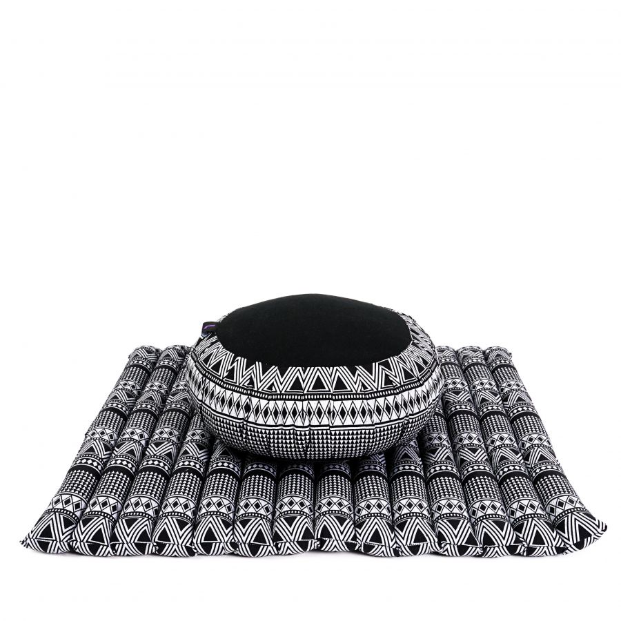 Leewadee Zafu & Zabuton Meditation Set 70 X 70 cm - Kapok Cushion Yoga Zen Zazen Lotus