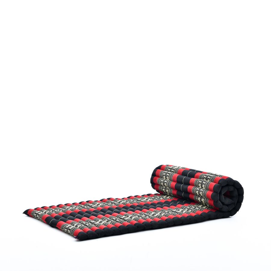Leewadee Rollable Thai Mat 190 x 70 cm - Kapok Floor Mat for Sleeping, Massage & Meditation Futon Alternative