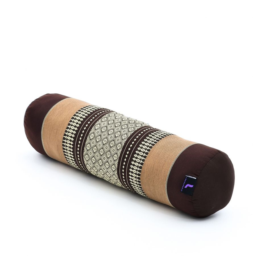 Leewadee Yoga Bolster 50 x 15 x 15 cm - Compact Kapok Roll for Yoga, Meditation & Massage