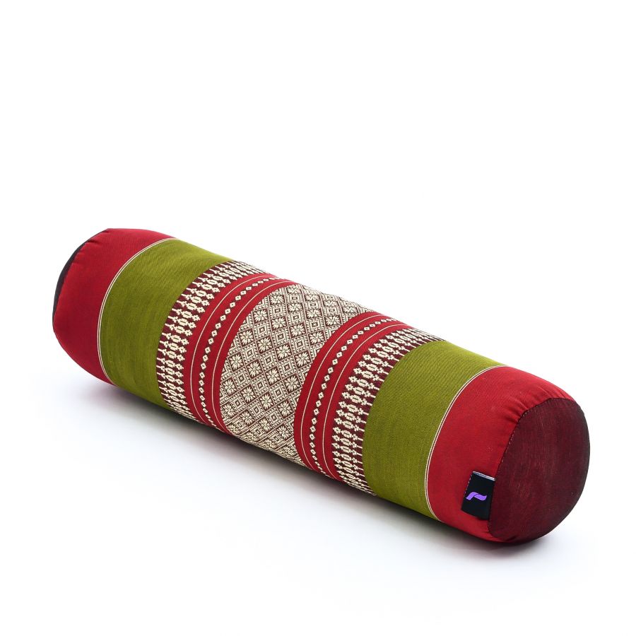 Leewadee Yoga Bolster 50 x 15 x 15 cm - Compact Kapok Roll for Yoga, Meditation & Massage