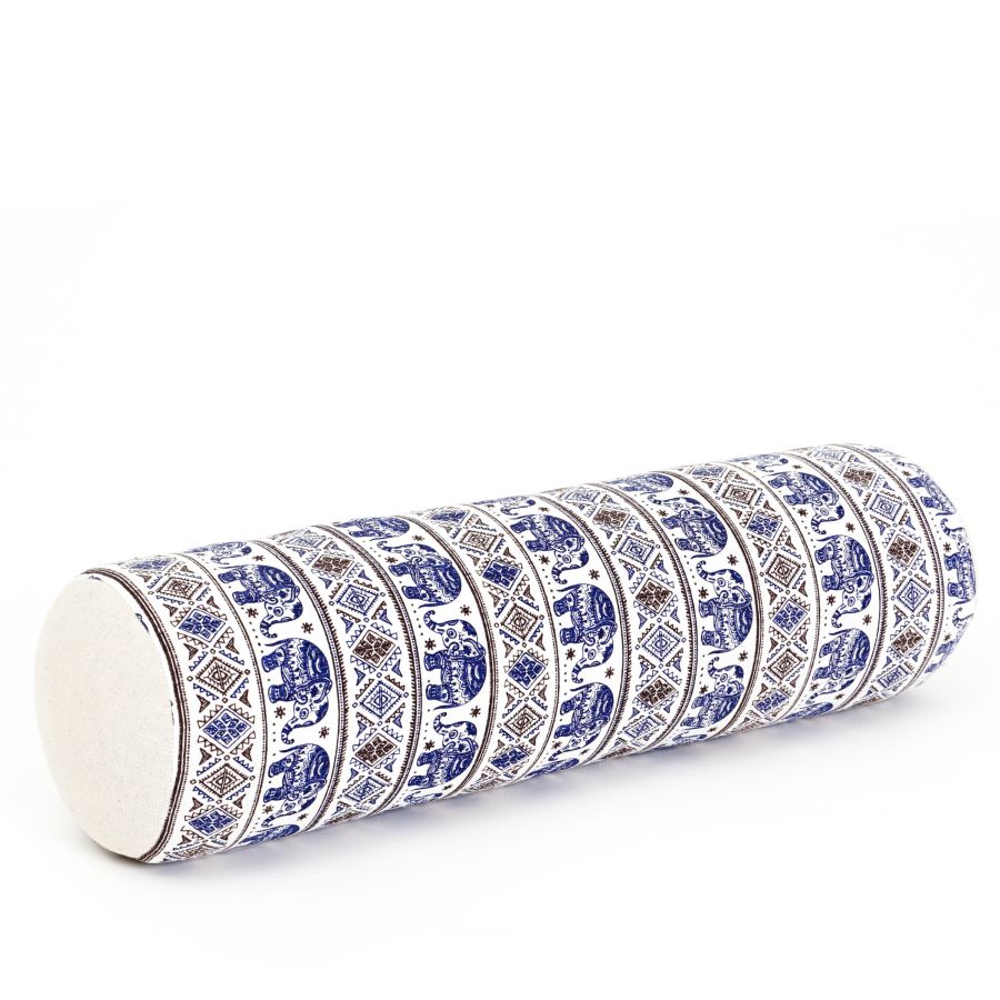 Leewadee Yoga Bolster 50 x 15 x 15 cm - Compact Kapok Roll for Yoga, Meditation & Massage